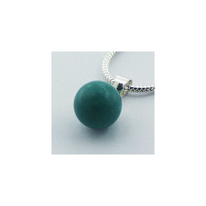 Pendentif en argent et turquoise