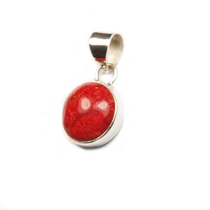 Pendentif rond en argent et gorgone