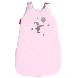 Gigoteuse en coton rose pale 0-6 mois