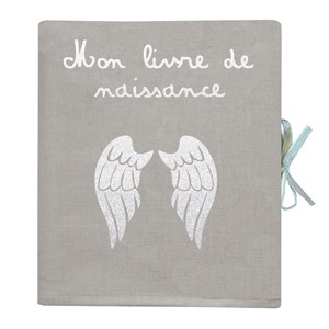 Livre de naissance en lin enduit