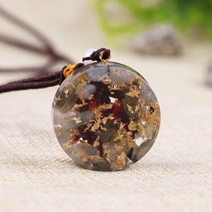 Collier orgonite yoga fleur de vie