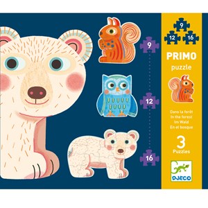 Puzzle évolutif primo +3y dans la forêt