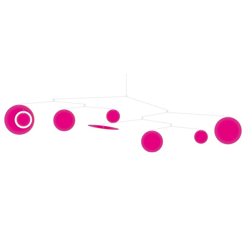 Djeco - Mobile graphique pink fly djeco