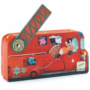 Puzzle silhouette +3y 16pcs le camion