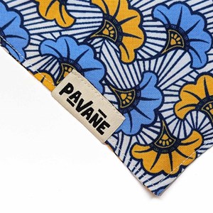 Bandana le wax bleu - taille m