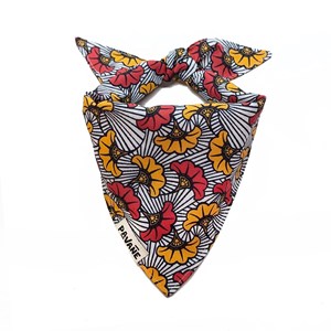 Bandana le wax rouge - taille l