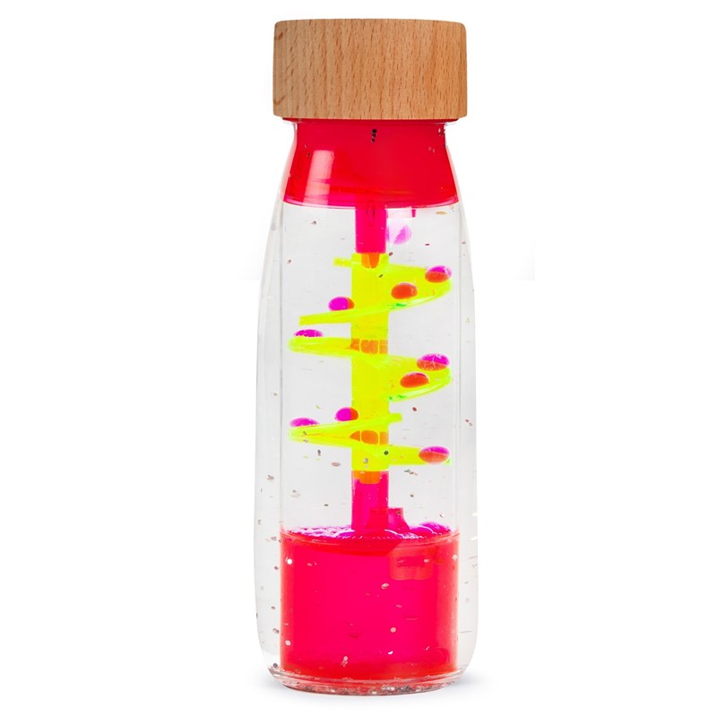 Bouteille sensorielle move spirale rose