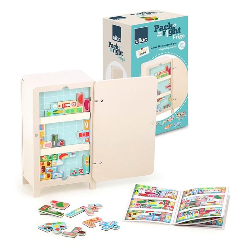 Jeu de logique en bois le frigo