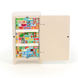 Jeu de logique en bois le frigo