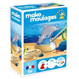 Coffret moulage dauphin et son bébé