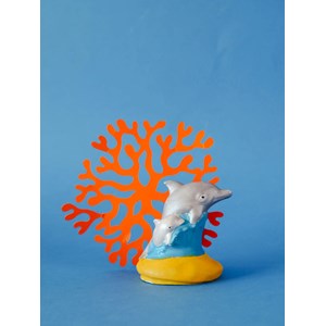 Coffret moulage dauphin et son bébé