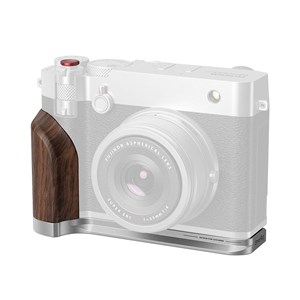 Smallrig grip gris avec poignée en bois pour fujifilm gfx100rf