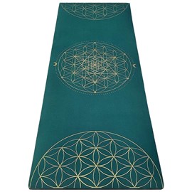 Tapis de yoga tpe pu 6mm métatron vert