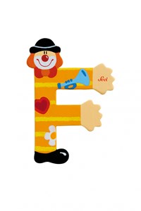 Lettre f clown