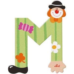 Lettre m clown