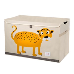 Coffre à jouets léopard