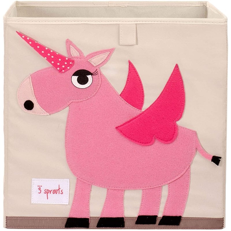 Cube de rangement licorne