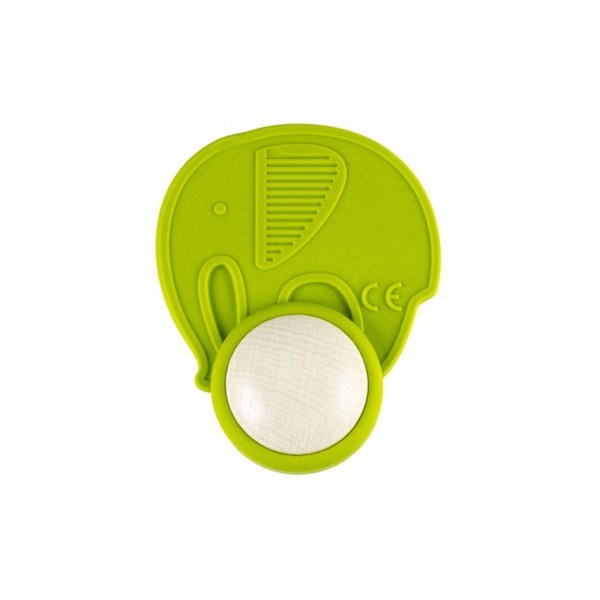 Little big things - Hochet elephant - frid0+ vert