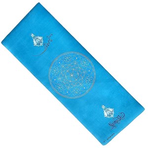 Tapis yoga épais 6mm namaste turquoise