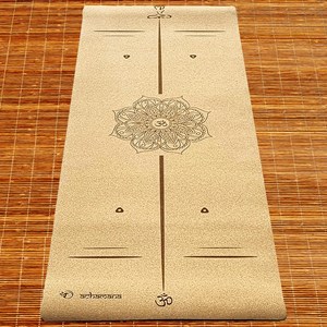 Tapis yoga liège épais 6mm bodyline +sac