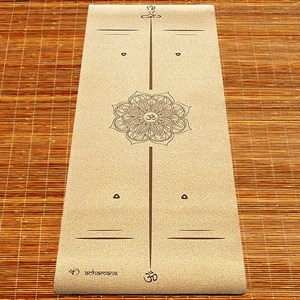 Tapis yoga liège épais 6mm bodyline +sac