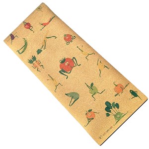 Tapis yoga enfant liège 6mm yogi fruit