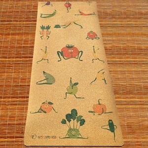 Tapis yoga enfant liège 6mm yogi fruit