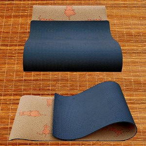 Tapis yoga enfnt 3 plis liège cat asanas