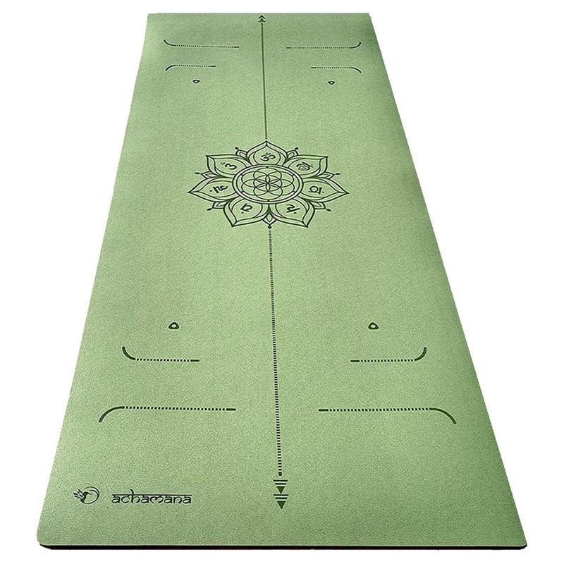 Tapis de yoga tpe pu 6mm practice vert