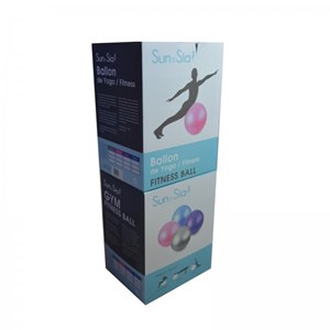 Ballon de yoga violet taille 55 cm