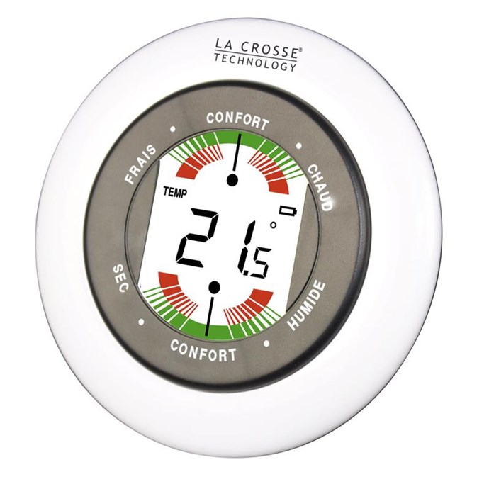 Thermometre Hygrometre Blanc Wt138 La Nature Decouvertes
