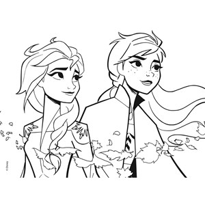 Eco-puzzle 60 pcs double face frozen 2