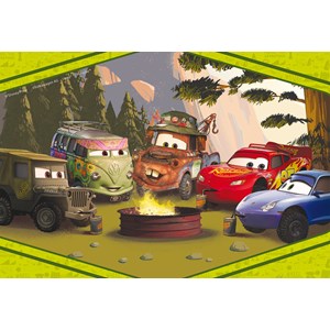 Eco-puzzle 60 pcs double face cars
