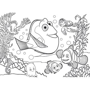 Eco-puzzle 24 pcs double face nemo