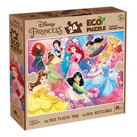Eco-puzzle 24 pcs double face princess