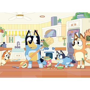 Eco-puzzle 60 pcs double face bluey