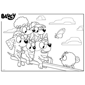 Eco-puzzle 60 pcs double face bluey