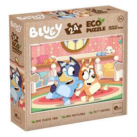 Eco-puzzle 24 pcs mini double face bluey