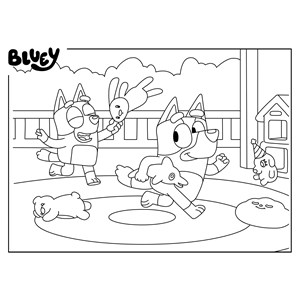 Eco-puzzle 24 pcs mini double face bluey