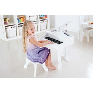 Piano à queue électronique blanc hape