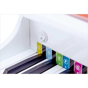 Piano à queue électronique blanc hape