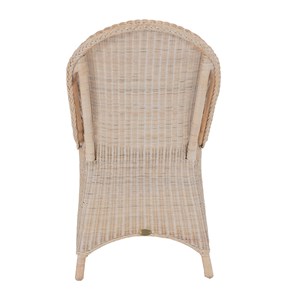 Chaise noemie blanche en osier fitrit