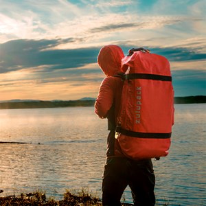 Sac duffle roll-top 85l orange zulupack