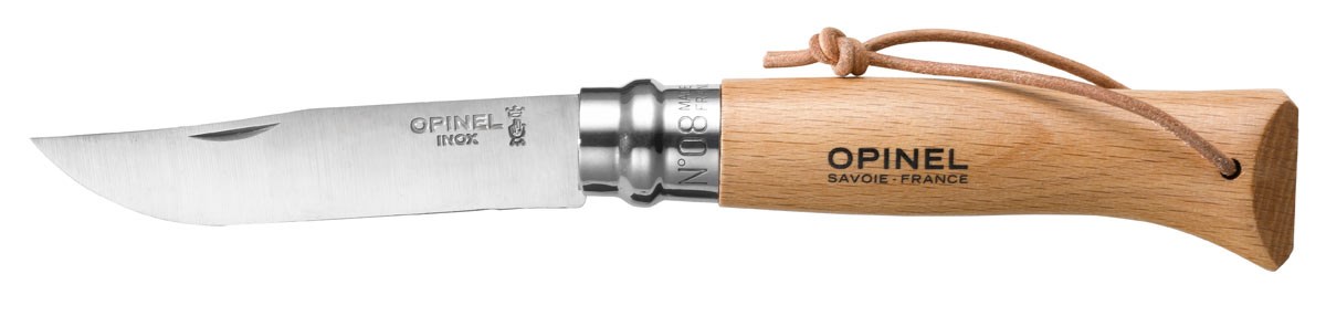 Couteau baroudeur n°8 inox avec lien cui