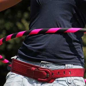 Hula hoop 1m - 20mm pliable - rouge et n