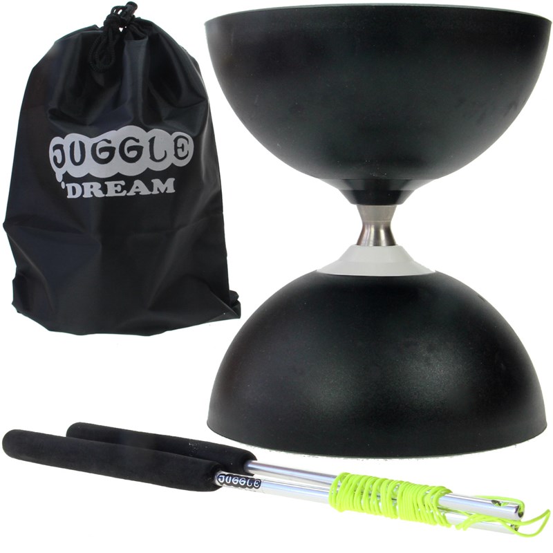 Kit diabolo circus free noir avec baguet
