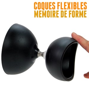 Kit diabolo circus free noir avec baguet