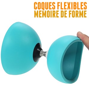 Kit diabolo circus free turquoise avec b