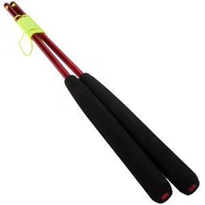Diabolo roulements rouge + baguettes alu