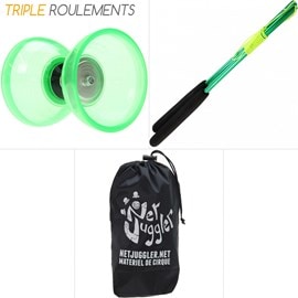 Diabolo triple roulements quartz v2 vert